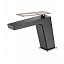Grifo lavabo monomando Suecia negro oro rosa brillo de Imex
